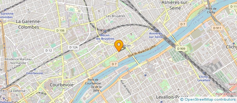 localisation de l'entreprise NITENS LUX à COURBEVOIE