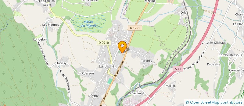 localisation de l'entreprise NITEOR  LA BIOLLE