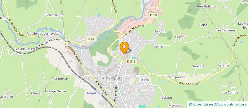 localisation de l'entreprise NITESLY  AMPLEPUIS