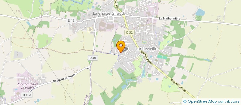 localisation de l'entreprise NITHO à LANDEVIEILLE