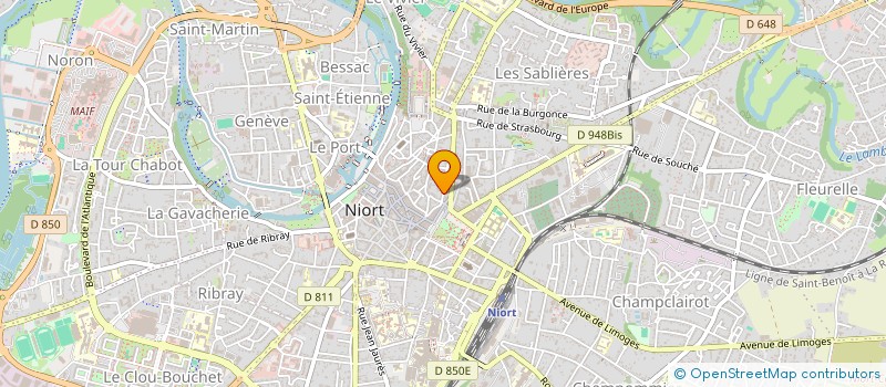 localisation de l'entreprise NITIDUS à NIORT
