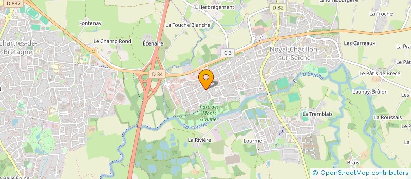 localisation de l'entreprise NITRAM  NOYAL-CHATILLON-SUR-SEICHE