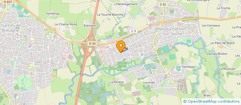 localisation de l'entreprise NITRAM REDON  NOYAL-CHATILLON-SUR-SEICHE