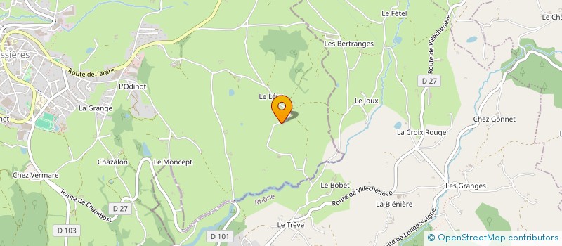 localisation de l'entreprise NITRO BAT à PANISSIERES
