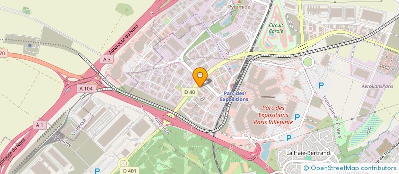 localisation de l'entreprise NITTO FRANCE à VILLEPINTE