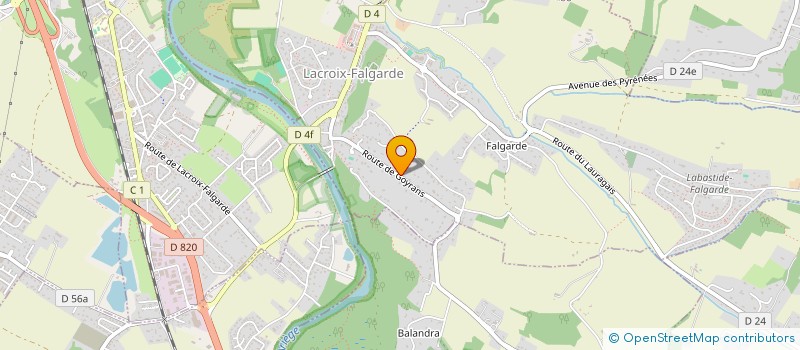 localisation de l'entreprise NIUTE  LACROIX-FALGARDE