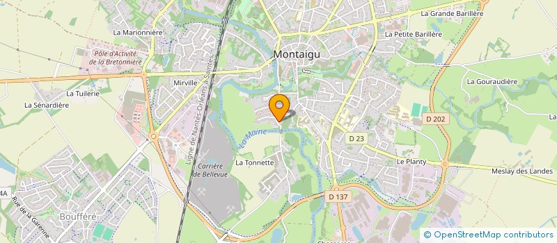 localisation de l'entreprise NIVA à MONTAIGU-VENDEE