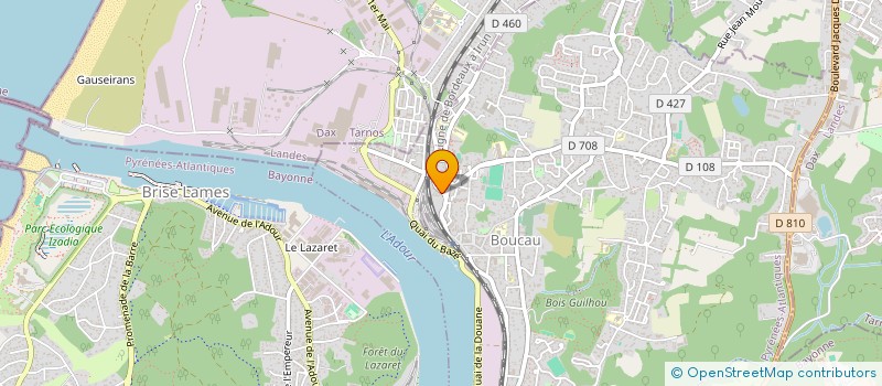 localisation de l'entreprise NIVADOUR FORMATION à ANGLET