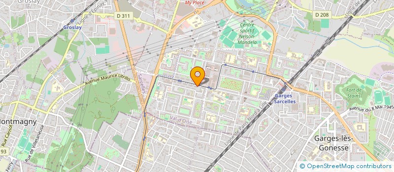 localisation de l'entreprise NIVE  SARCELLES