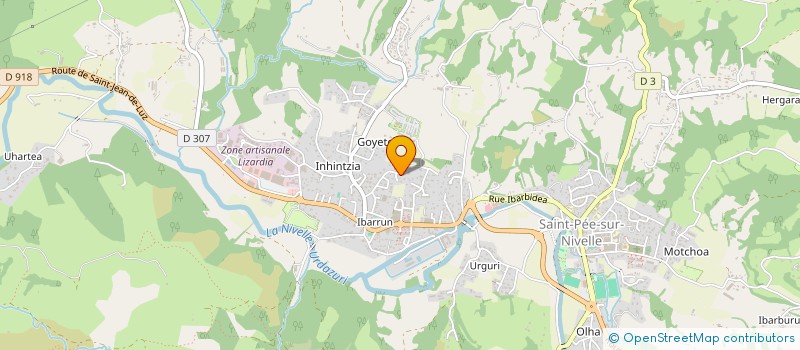 localisation de l'entreprise NIVE NIVELLE  ASCAIN