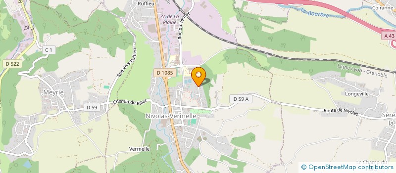 localisation de l'entreprise NIVELITE  NIVOLAS-VERMELLE