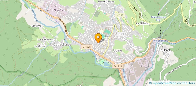 localisation de l'entreprise NIVEO  UGINE