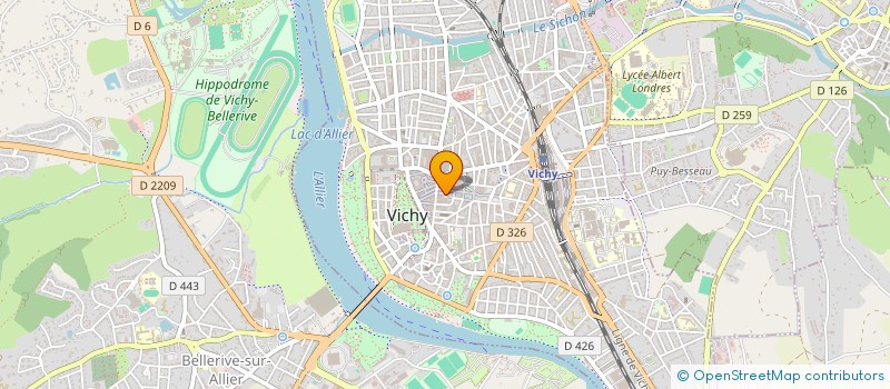localisation de l'entreprise NIVET CHAUSSURES à VICHY
