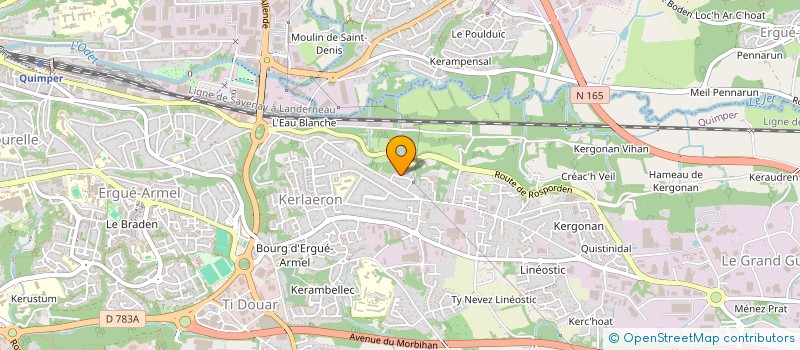 localisation de l'entreprise NIVIDIC 29  QUIMPER