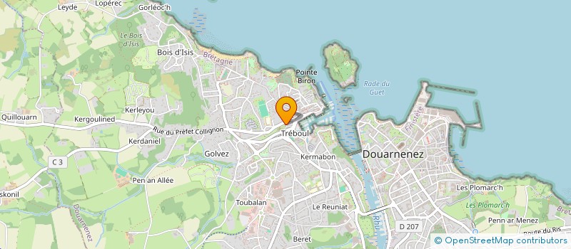 localisation de l'entreprise NIVIDIC  DOUARNENEZ