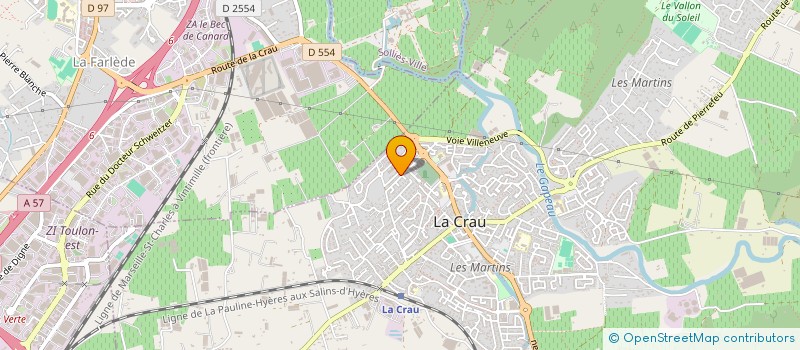 localisation de l'entreprise NIVIERE CORONADO REALISATIONS  LA CRAU