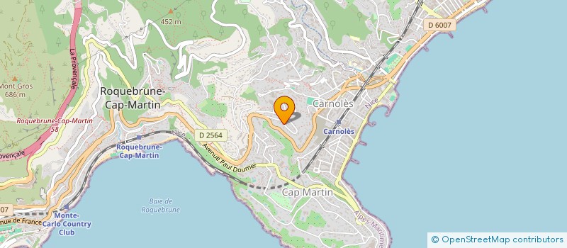 localisation de l'entreprise NIVLAC à ROQUEBRUNE-CAP-MARTIN