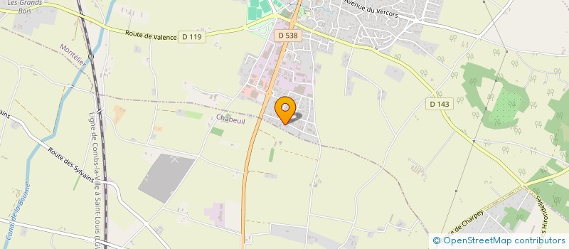 localisation de l'entreprise NIVON METALLERIE  MONTELIER