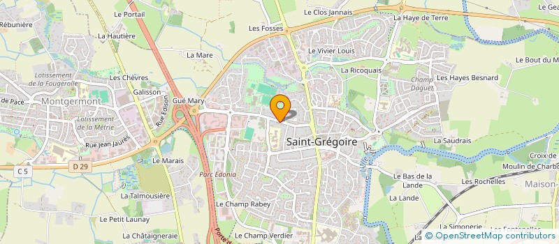 localisation de l'entreprise NIZ  SAINT-GREGOIRE