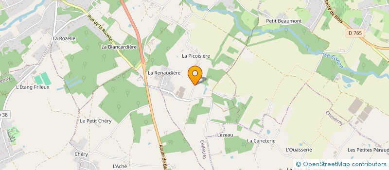 localisation de l'entreprise NIZERON COMMUNICATION  CELLETTES