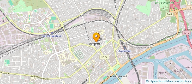 localisation de l'entreprise NJ 1  ARGENTEUIL