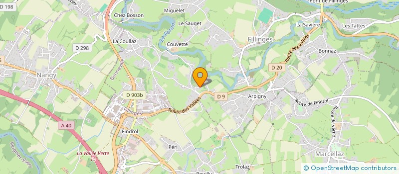 localisation de l'entreprise NJ  FILLINGES