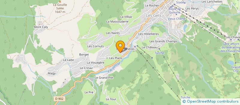 localisation de l'entreprise NJ  LES GETS