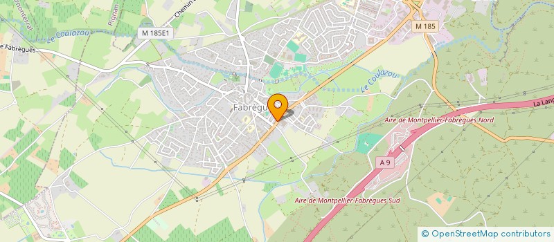 localisation de l'entreprise NJ COIFFURE à FABREGUES