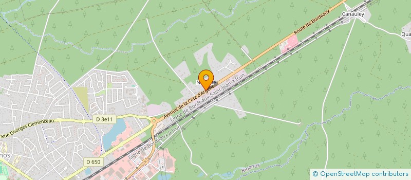 localisation de l'entreprise NJ CONCEPT  BIGANOS