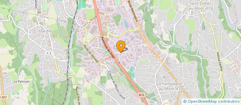 localisation de l'entreprise NJ CONSULTING à CHAMPAGNE-AU-MONT-D'OR