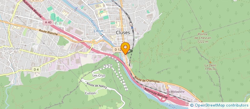 localisation de l'entreprise NJ DEBRABANT INVEST  CLUSES