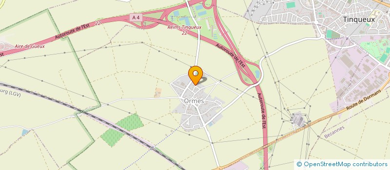 localisation de l'entreprise NJ ELECTRICITE à ORMES