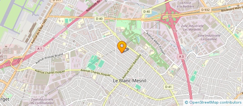 localisation de l'entreprise NJ ELECTRIQUE à LE BLANC-MESNIL