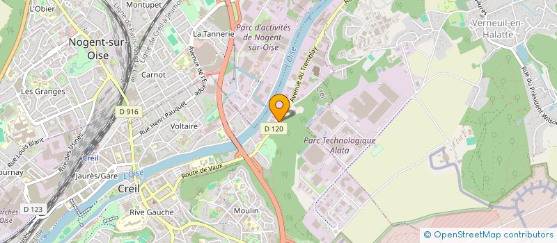 localisation de l'entreprise NJ ESTHETIQUE à CREIL