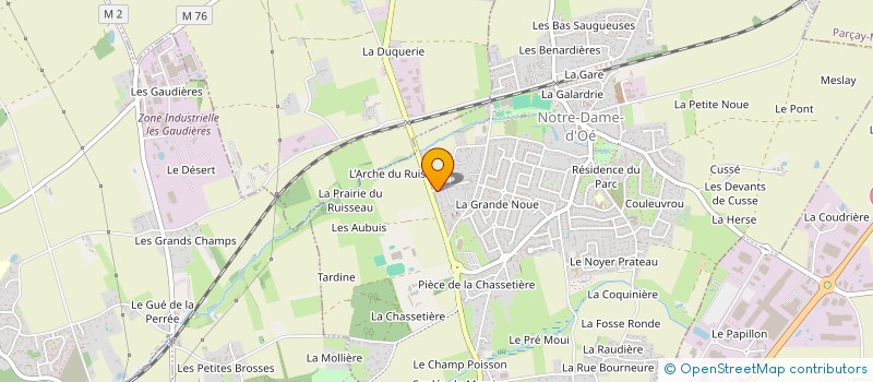 localisation de l'entreprise NJ FORMATION  NOTRE-DAME-D'OE