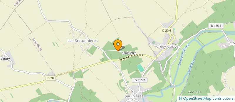 localisation de l'entreprise NJ FRANGO  SAULNIERES