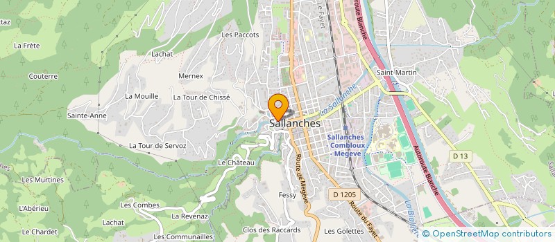 localisation de l'entreprise NJ FUCHS à SALLANCHES