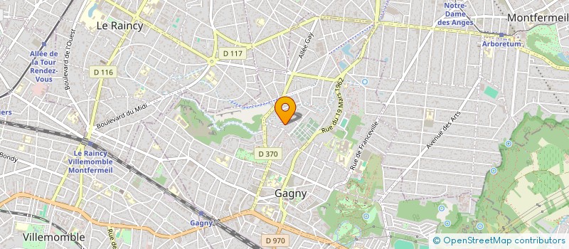 localisation de l'entreprise NJ IMMO  GAGNY