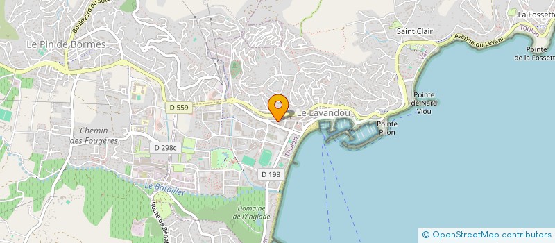 localisation de l'entreprise NJ MJPM à LE LAVANDOU