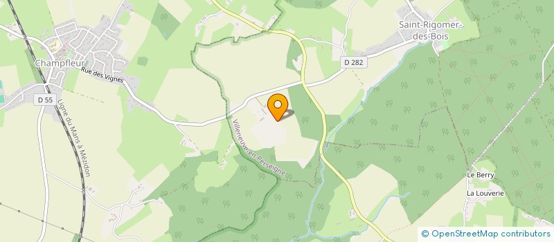 localisation de l'entreprise NJ PICA  VILLENEUVE-EN-PERSEIGNE