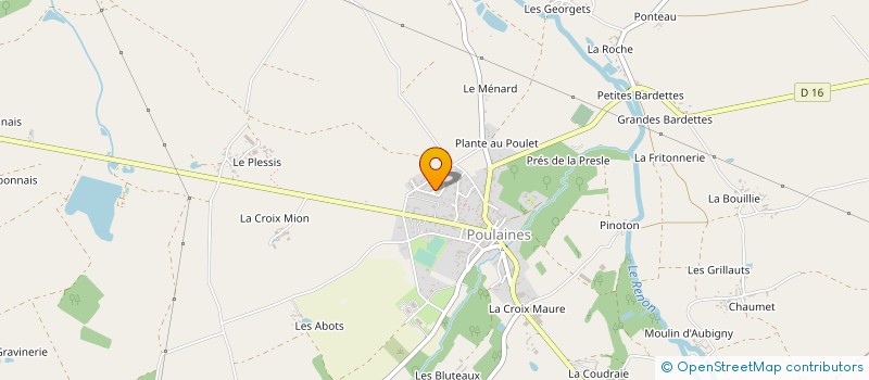 localisation de l'entreprise NJ RENOV à POULAINES