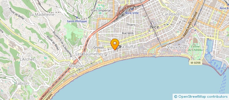 localisation de l'entreprise NJ SABAH à NICE