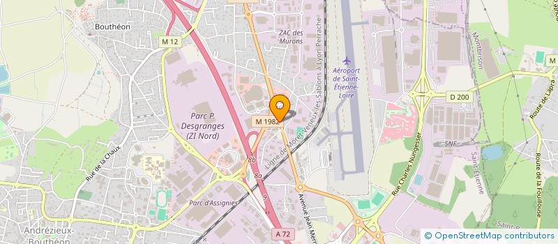 localisation de l'entreprise NJ SARL  ANDREZIEUX-BOUTHEON