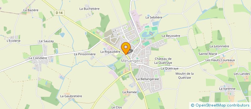 localisation de l'entreprise NJ TRADING  MESANGER