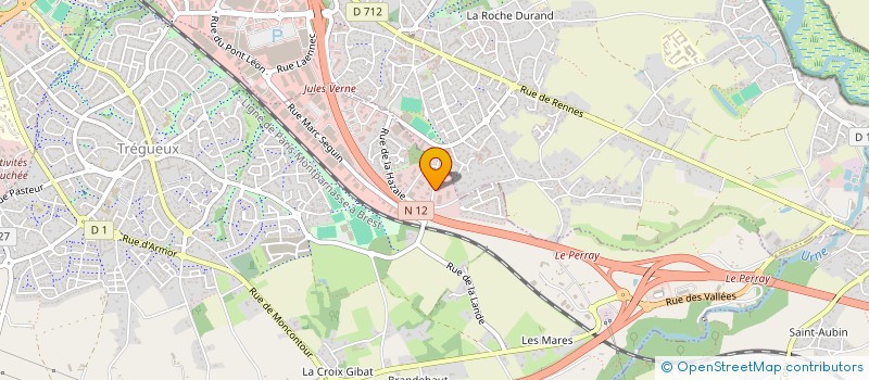 localisation de l'entreprise NJ2A  TREGUEUX