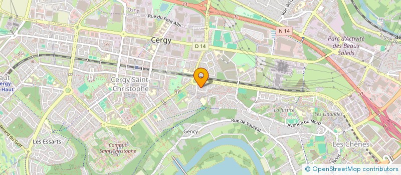 localisation de l'entreprise NJA  CERGY