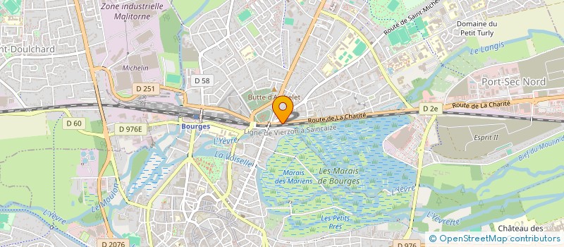 localisation de l'entreprise NJA  BOURGES