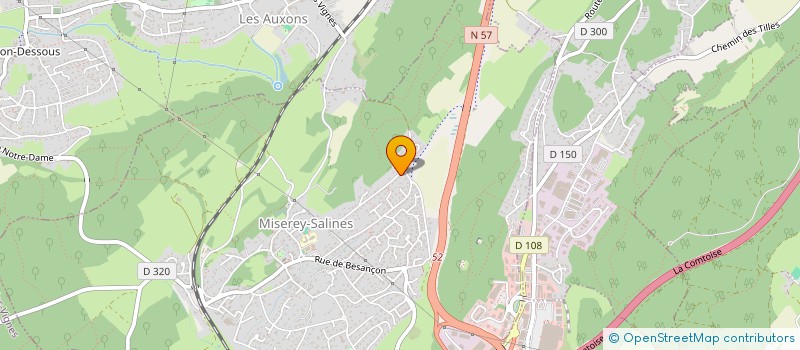 localisation de l'entreprise NJB  MISEREY-SALINES