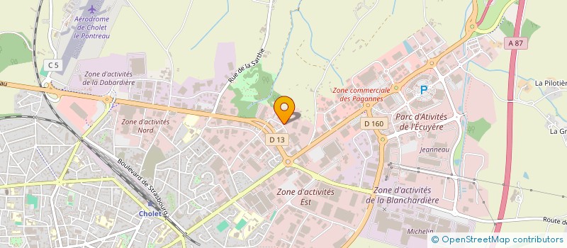 localisation de l'entreprise NJC à CHOLET