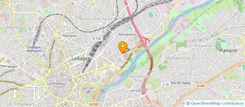 localisation de l'entreprise NJC ASSURANCES à LIMOGES
